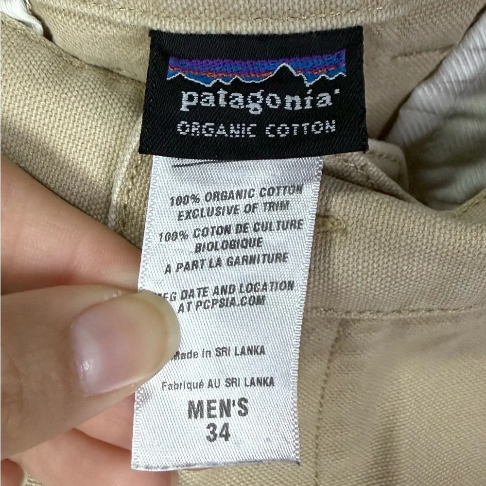 Patagonia Organic Cotton Khaki Chino Pants Men’s 34 Classic Fit‎